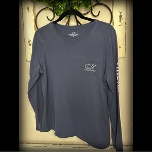 Vineyard Vines Ladies Classic Blue Long Sleeve Tee Size M